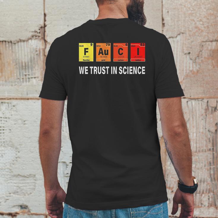 Chemistry Fauci Elements Periodic Table F Au C I Mens Back Print T-shirt Funny Gifts