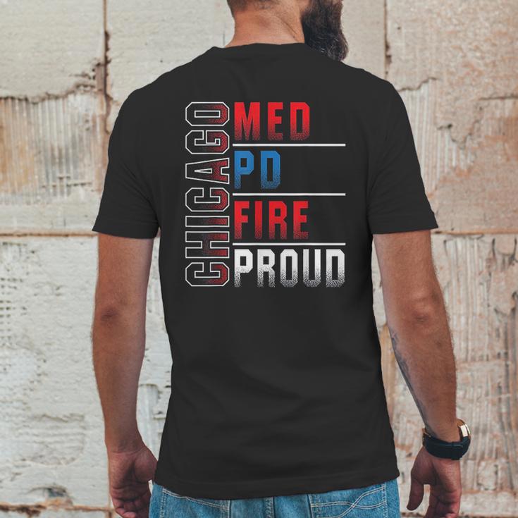 Chicago Med Chicago Pd Chicago Fire Chicago Proud Mens Back Print T-shirt Funny Gifts