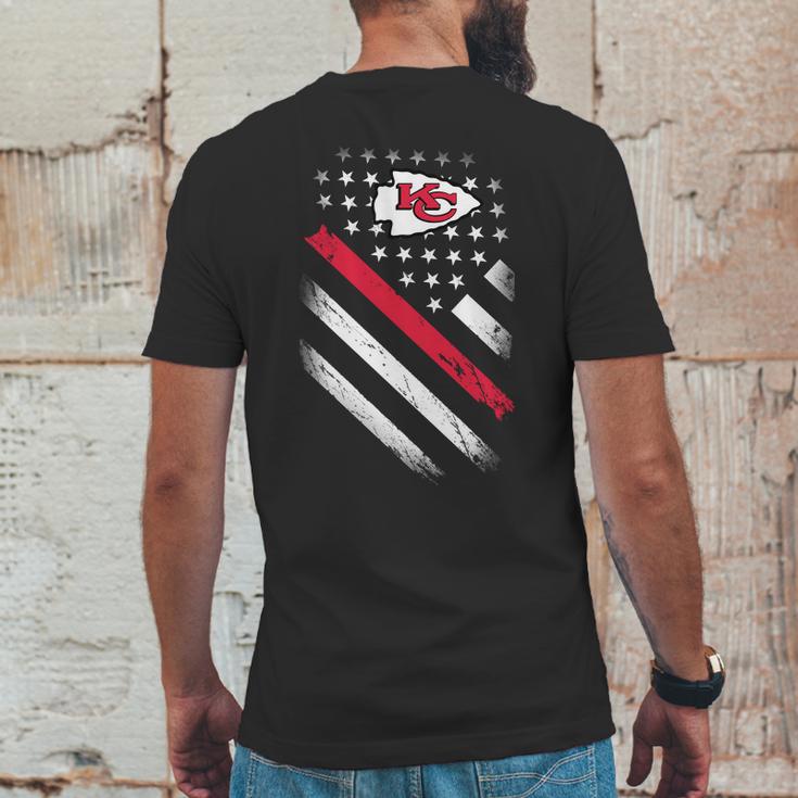 Chiefs American Flag Mens Back Print T-shirt Funny Gifts