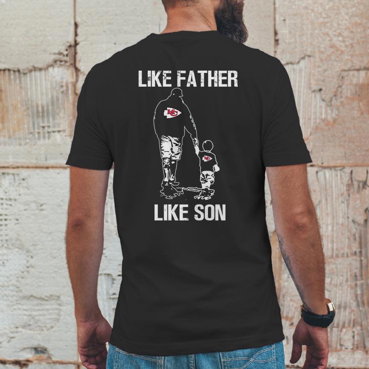 Chiefs Fans Like Father Like Son Mens Back Print T-shirt Funny Gifts