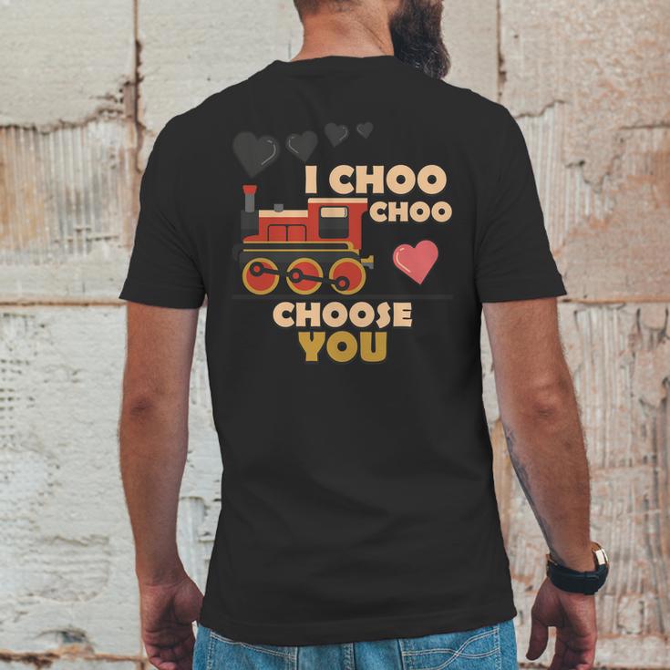 I Choo Choo Choose You Valentines Day Gift Mens Back Print T-shirt Funny Gifts