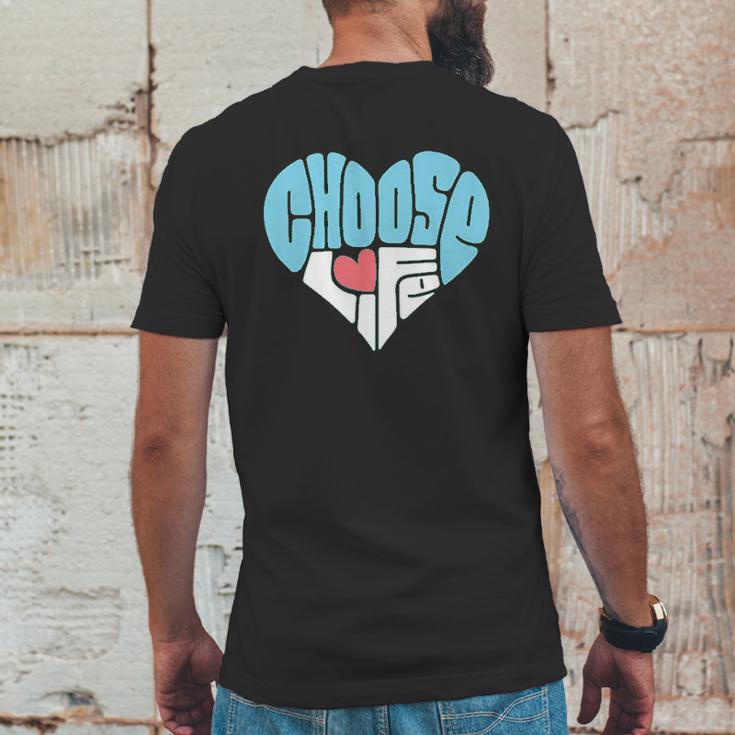 Choose Life Anti Abortion Mens Back Print T-shirt Funny Gifts