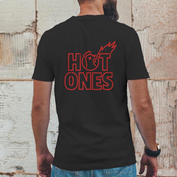 Classic Hot Ones Text Art Mens Back Print T-shirt Funny Gifts