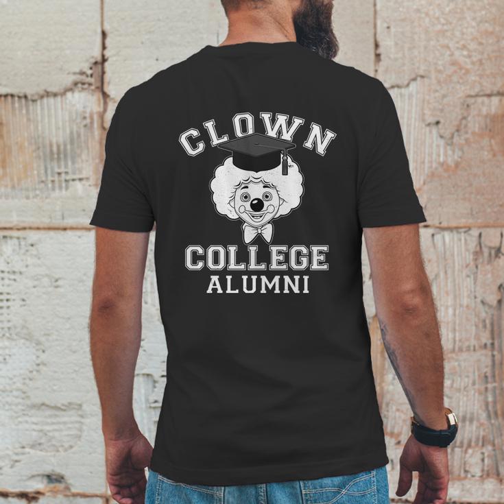 Clown College Alumni Graphic Design Printed Casual Daily Basic Mens Back Print T-shirt Funny Gifts