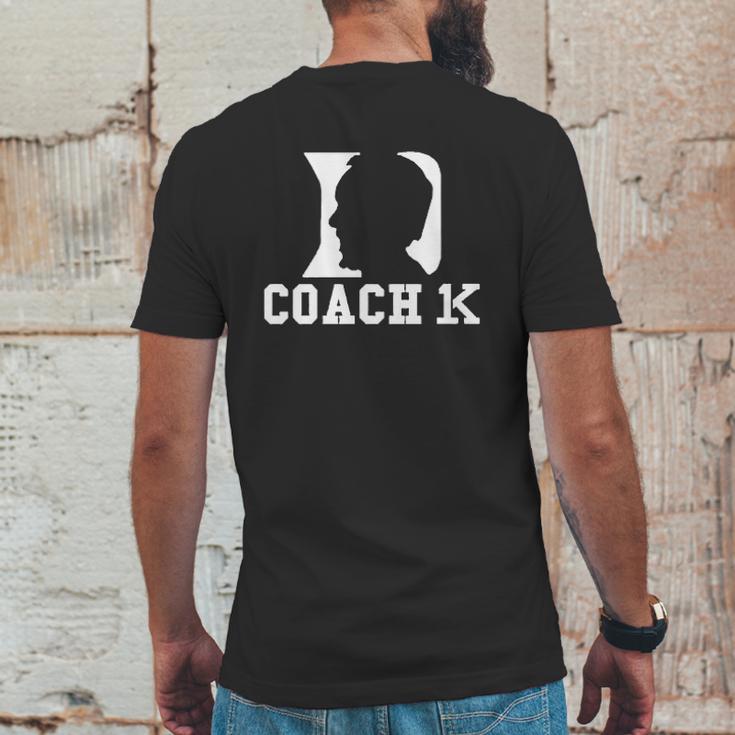 Coach K Face 1000 Wins Mens Back Print T-shirt Funny Gifts