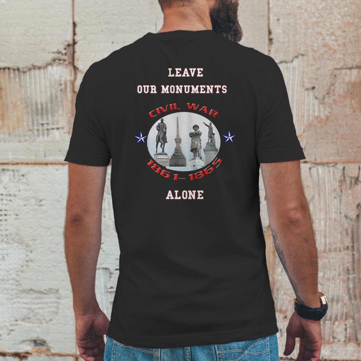 Confederate Monuments Mens Back Print T-shirt Funny Gifts