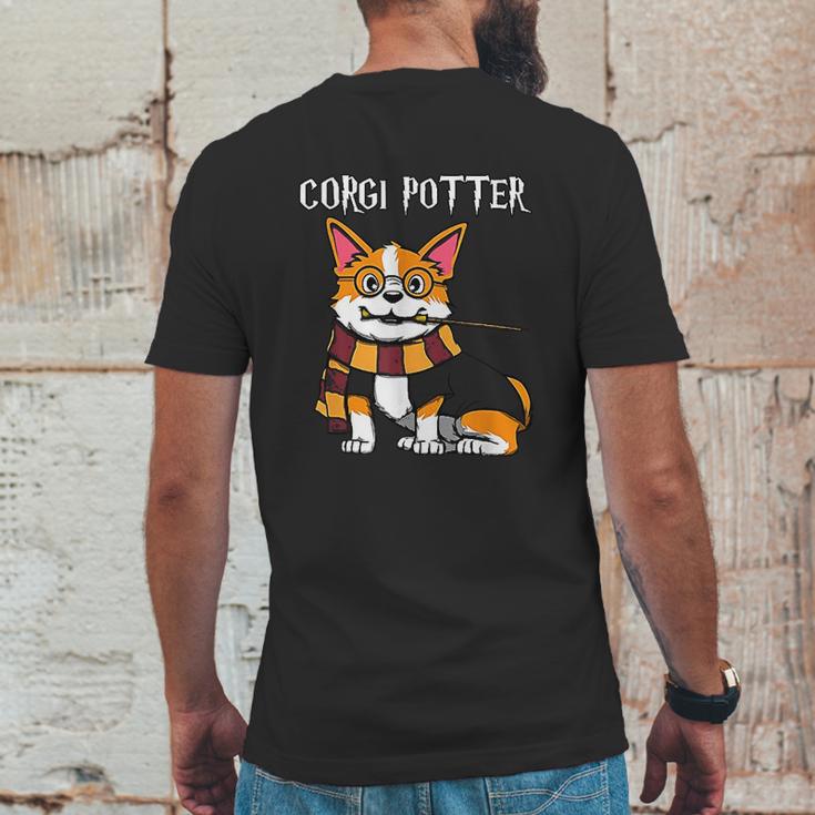 Corgi Potter Gift For Corgi Lovers Funny Pawter Dog Mens Back Print T-shirt Funny Gifts