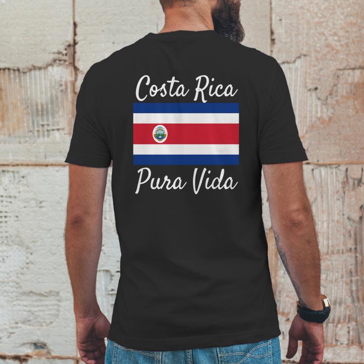 Costa Rica Pura Vida T-Shirt Beautiful National Flag Tee Mens Back Print T-shirt Funny Gifts