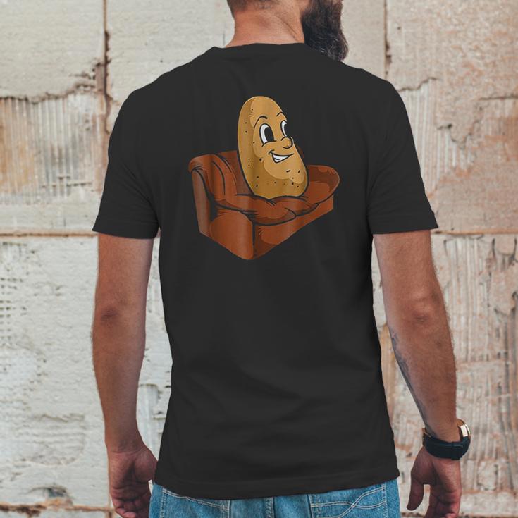 Couch Potato Funny Potato Television Sofa Cool Mens Back Print T-shirt Funny Gifts