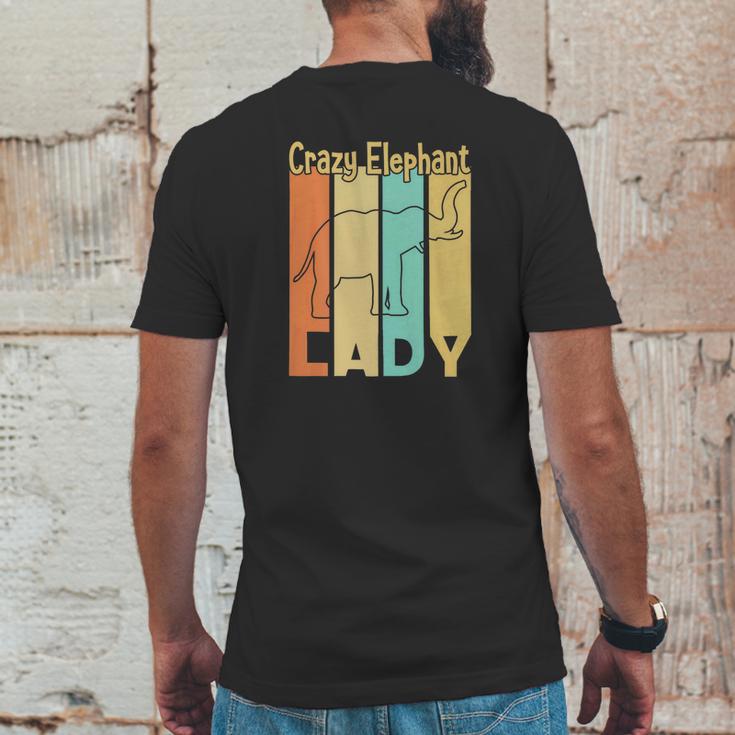 Crazy Elephant Lady 2 Mens Back Print T-shirt Funny Gifts