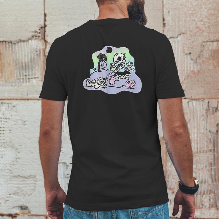 Creepy Skeleton Pastel Goth Soft Grunge Kawaii Clothing Girl Mens Back Print T-shirt Funny Gifts