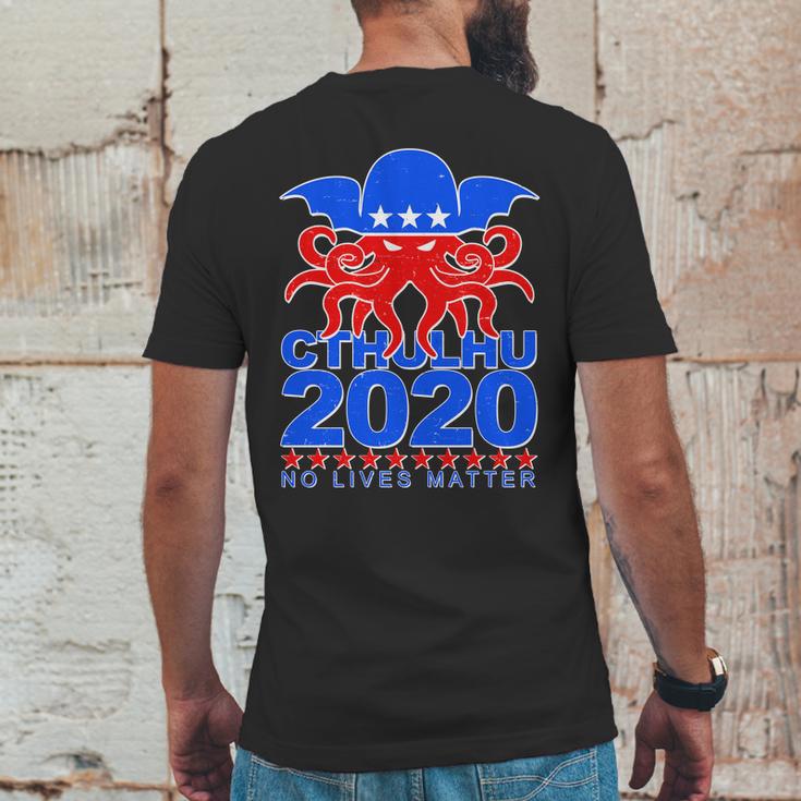 Cthulhu 2020 No Lives Matter Mens Back Print T-shirt Funny Gifts