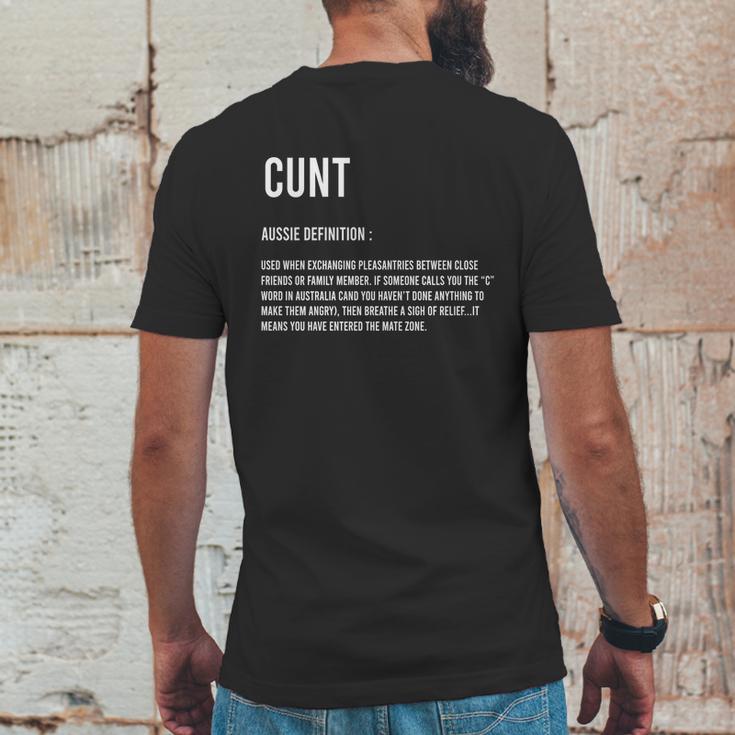 Cunt Definition Meaning Aussie Definition Used When Exchanging Shirt Mens Back Print T-shirt Funny Gifts