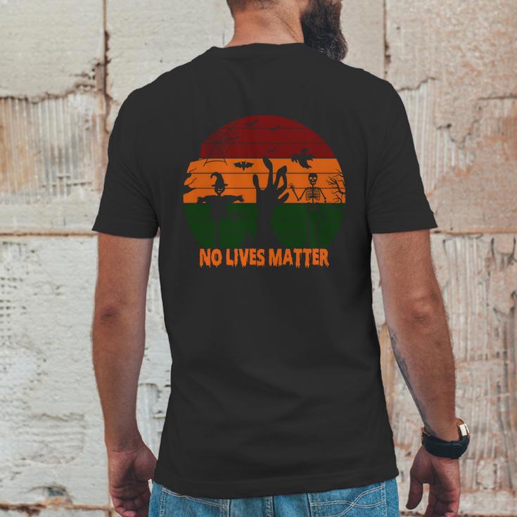 Cute Halloween Funny Halloween Day No Lives Matter Mens Back Print T-shirt Funny Gifts