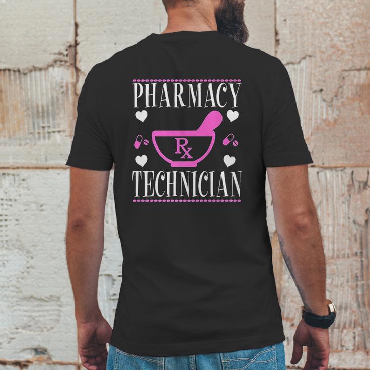 Cute Pharmacy Pharm Tech Technician Pill Mortar And Pestle Mens Back Print T-shirt Funny Gifts