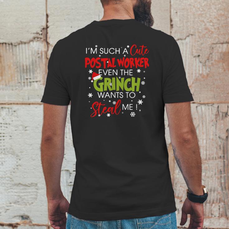 Im Such A Cute Postal Worker Even The Grinch Wants To Steal Me Mens Back Print T-shirt Funny Gifts