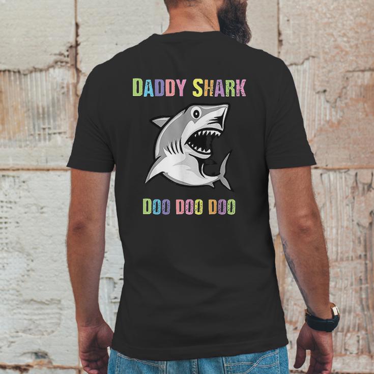 Daddy Shark Doo Doo For Father Day Him Dad Grandpa Mens Back Print T-shirt Funny Gifts