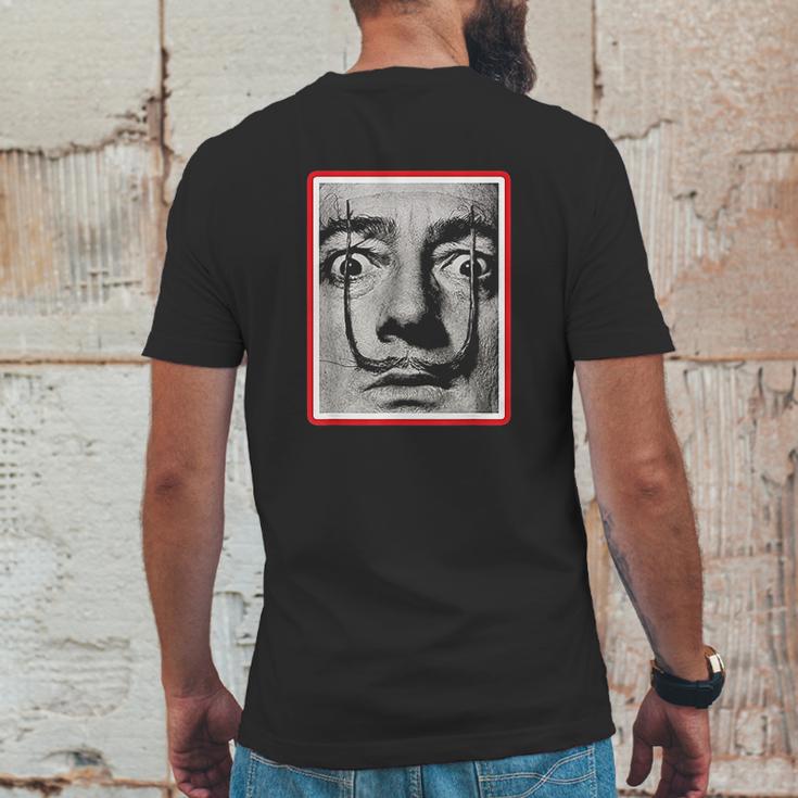 Dalis Black And White Dali Art Mens Back Print T-shirt Funny Gifts