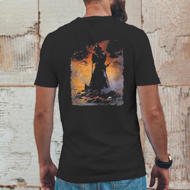 Death Dealer Three By Frank Frazetta Art Mens Back Print T-shirt Funny Gifts