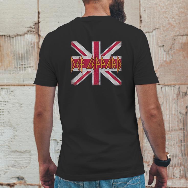 Def Leppard Union Jack Mens Back Print T-shirt Funny Gifts