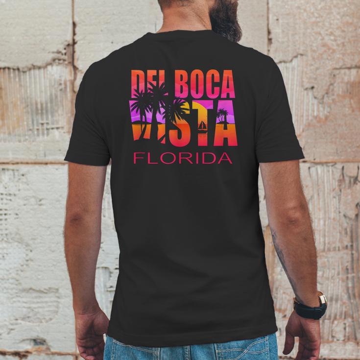 Del Boca Vista Florida Retro Mens Back Print T-shirt Funny Gifts