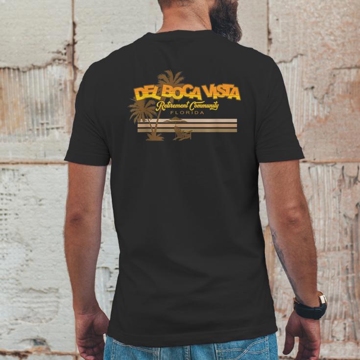 Del Boca Vista Retirement Community Retro Vintage Mens Back Print T-shirt Funny Gifts