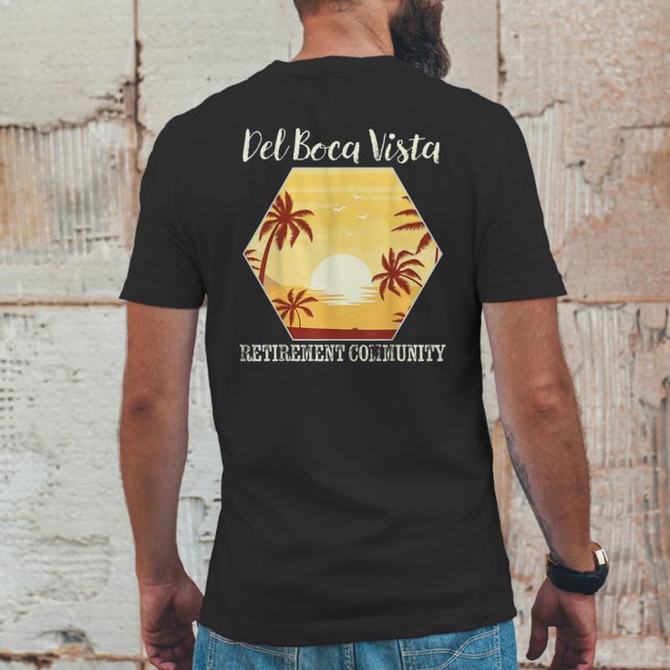 Del Boca Vista Retirement Florida Vintage Mens Back Print T-shirt Funny Gifts