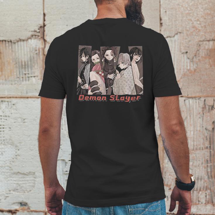 Demon Slayer Characters Art Mens Back Print T-shirt Funny Gifts