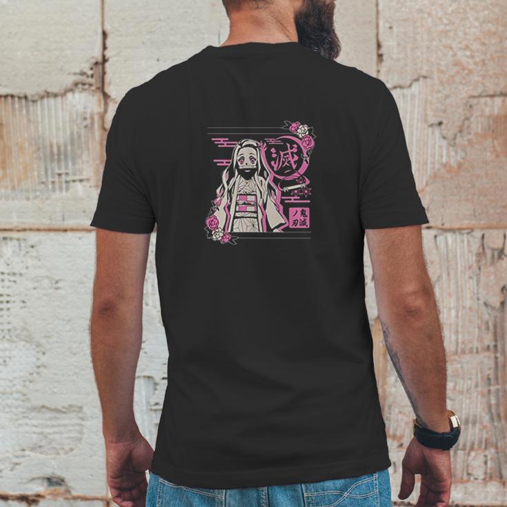 Demon Slayer Graphic In Pink Mens Back Print T-shirt Funny Gifts