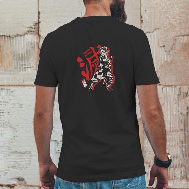 Demon Slayer Graphic Red Mens Back Print T-shirt Funny Gifts