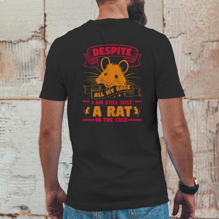 Despite All My Rage I Am Still Just A Rat In The Cage Mens Back Print T-shirt Funny Gifts