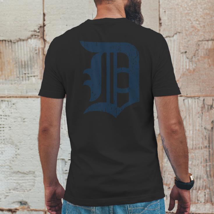 Detroit Baseball D | Vintage Michigan Bengal Tiger Retro Pullover Hoodie Mens Back Print T-shirt Funny Gifts