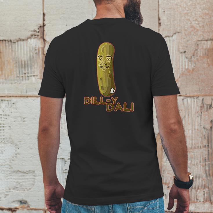 Dilly Dali Pickle Salvador Funny Artist Graphic Graphic Mens Back Print T-shirt Funny Gifts