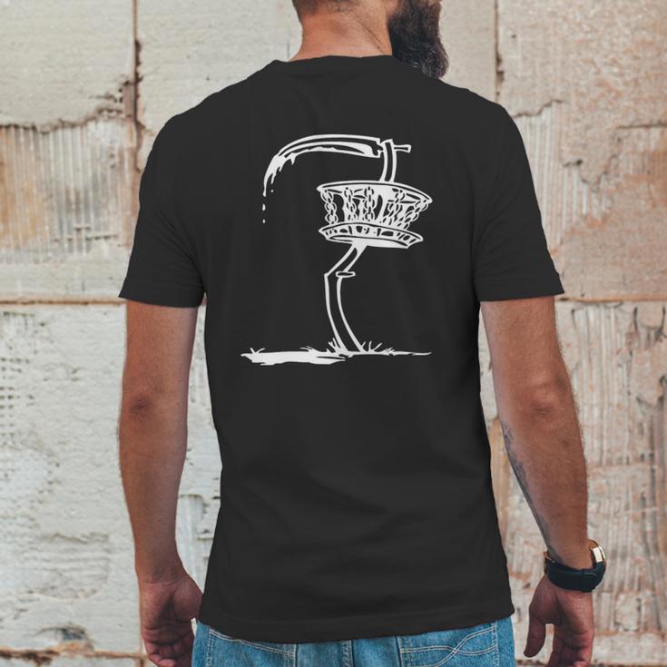 Disc Golf Basket Reaper Sickle Classic Mens Back Print T-shirt Funny Gifts