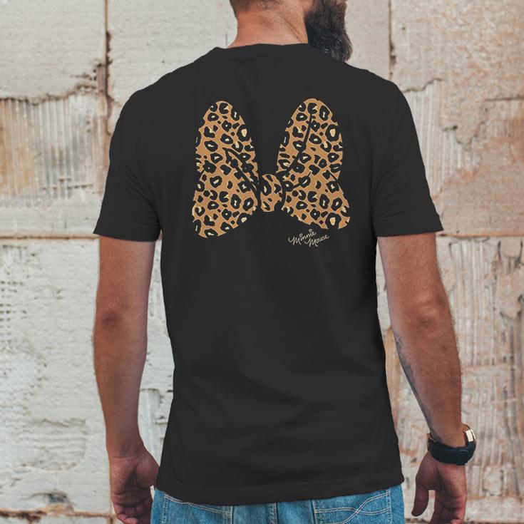 Disney Minnie Mouse Leopard Print Bow Mens Back Print T-shirt Funny Gifts