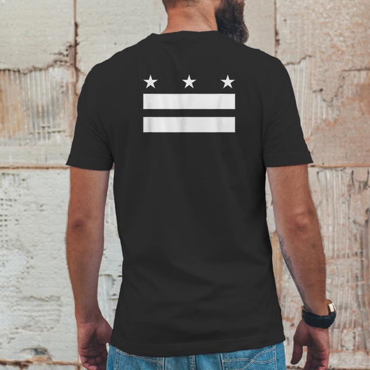 The District Of Columbia Flag Design Mens Back Print T-shirt Funny Gifts