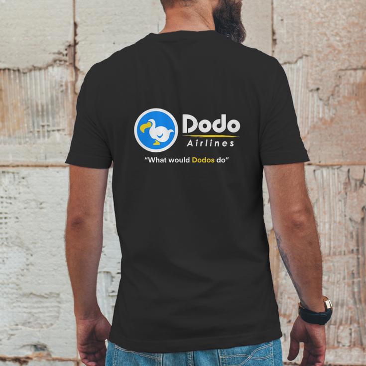 Dodo Airlines What Would Dodos Do Mens Back Print T-shirt Funny Gifts