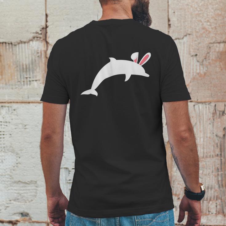 Dolphin Easter Bunny T-Shirt For Dolphin Lovers Mens Back Print T-shirt Funny Gifts