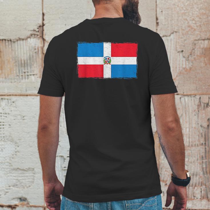 Dominican Republic Flag Carribbean Republica Dominicana Gift Mens Back Print T-shirt Funny Gifts