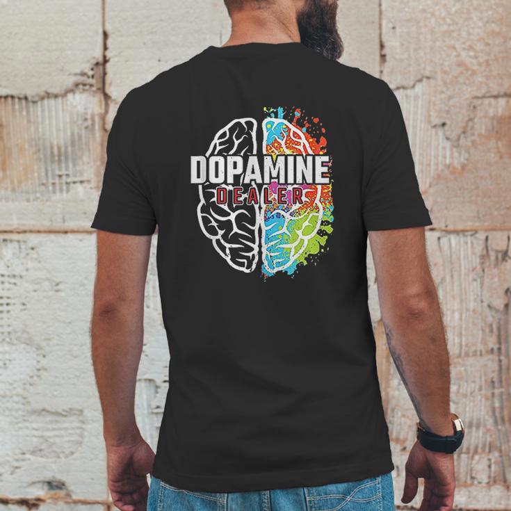 Dopamine Dealer Fitness Coach Personal Trainer Mens Back Print T-shirt Funny Gifts