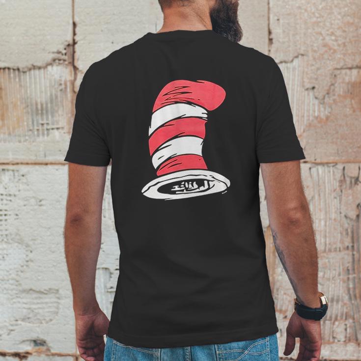 Dr Seuss Cat In The Hat Big Hat Black Mens Back Print T-shirt Funny Gifts