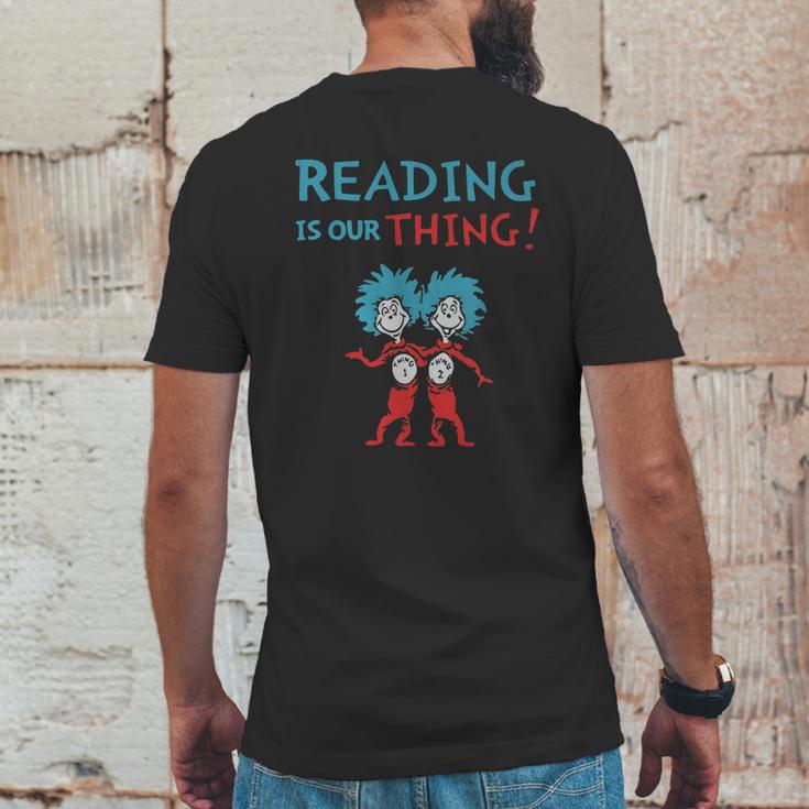 Dr Seuss Day Reading Is Our Thing Mens Back Print T-shirt Funny Gifts