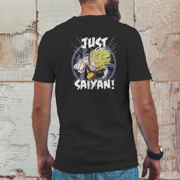 Dragon Ball Z Just Saiyan Mens Back Print T-shirt Funny Gifts