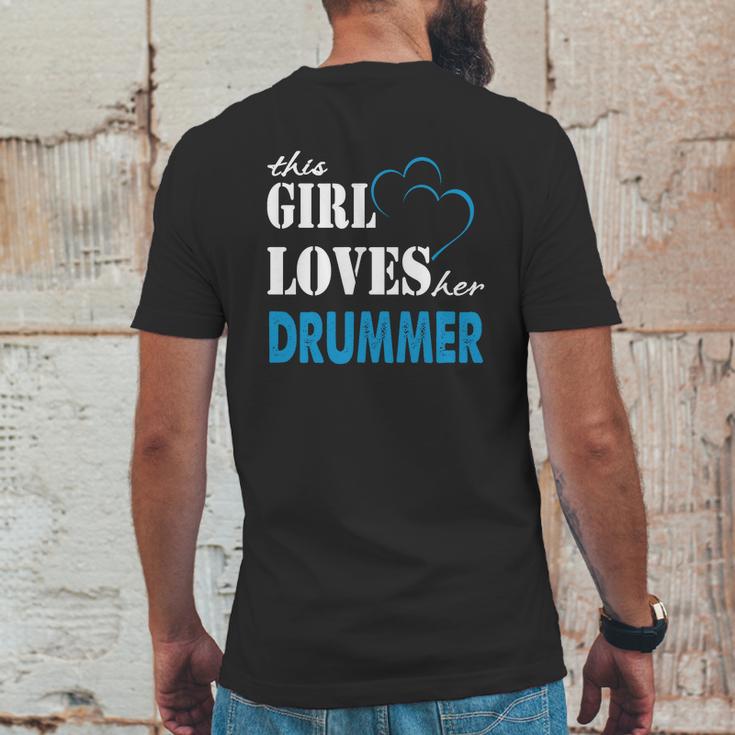 Drummer This Girl Love Her Drummer - Teefordrummer Mens Back Print T-shirt Funny Gifts