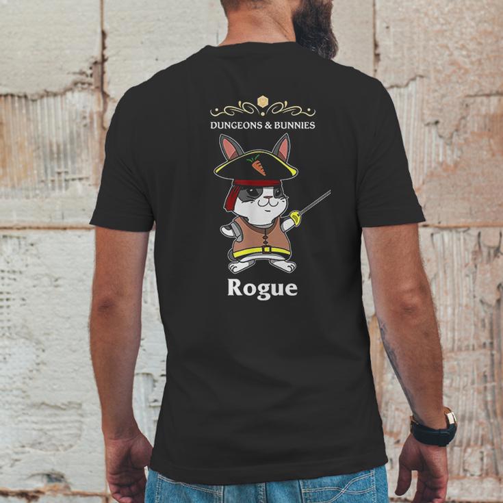 Dungeons And Bunnies Rpg D20 Rogue Roleplaying Gamers Gift Mens Back Print T-shirt Funny Gifts