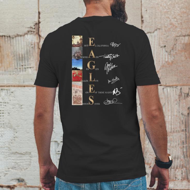 Eagles Band Albums Signatures Shirtn Mens Back Print T-shirt Funny Gifts