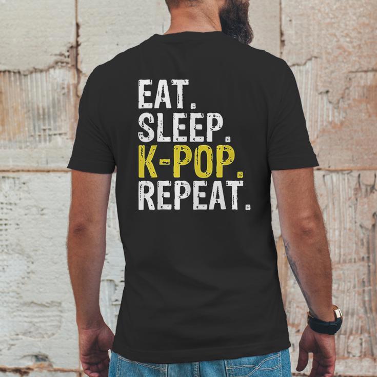 Eat Sleep K Pop Repeat Mens Back Print T-shirt Funny Gifts