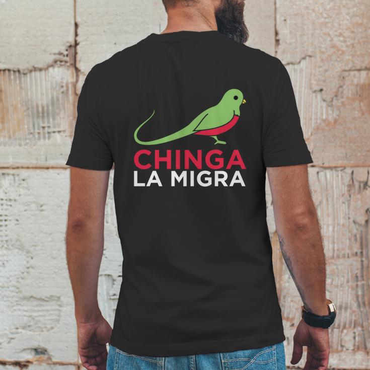 El Quetzal Dice Que Chinga La Migra Mens Back Print T-shirt Funny Gifts