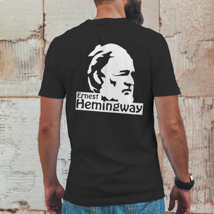 Ernest Hemingway T-Shirt Mens Back Print T-shirt Funny Gifts