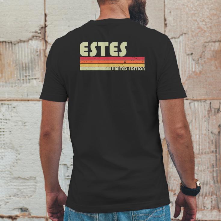 Estes Surname Funny Retro Vintage 80S 90S Birthday Reunion Mens Back Print T-shirt Funny Gifts